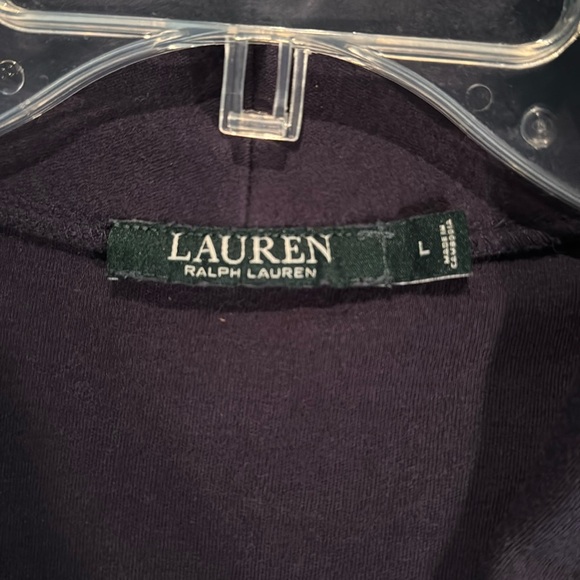 Lauren Ralph Lauren Navy blue Sleep Shirt with Logo and Pockets Sz Large - Picture 3 of 4